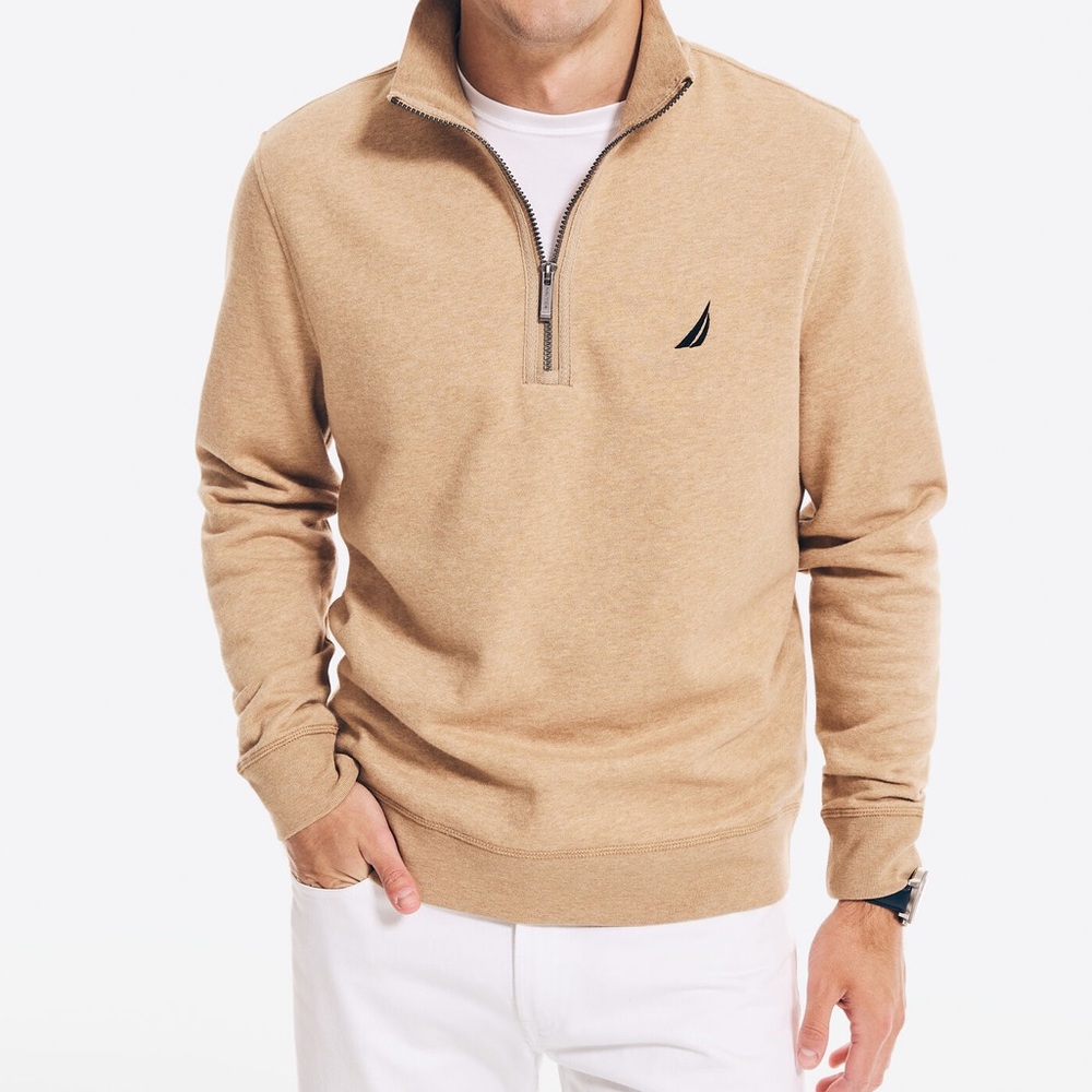 Nautica J-Class Classic Quarter Zip Sweater
